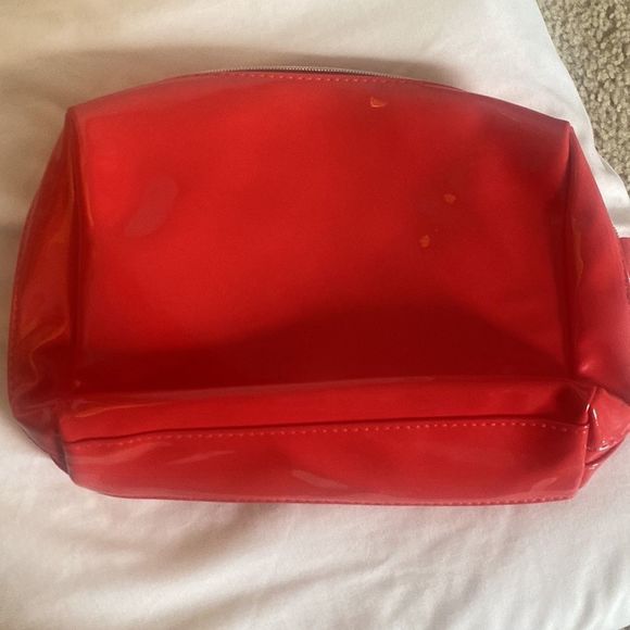 4/$20 - Lancôme Red Makeup bag | Medium Size| amazing color - Picture 3 of 4